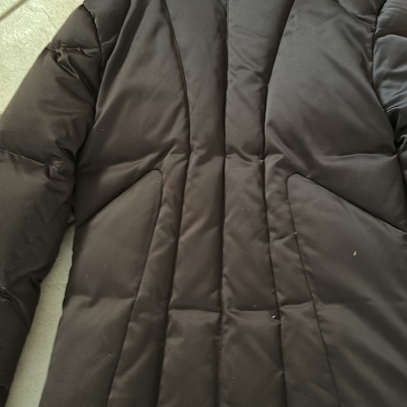 Calvin Klein Brown Long Puffer Hooded Coat - Size XS- Excellent Condition - Picture 10 of 15